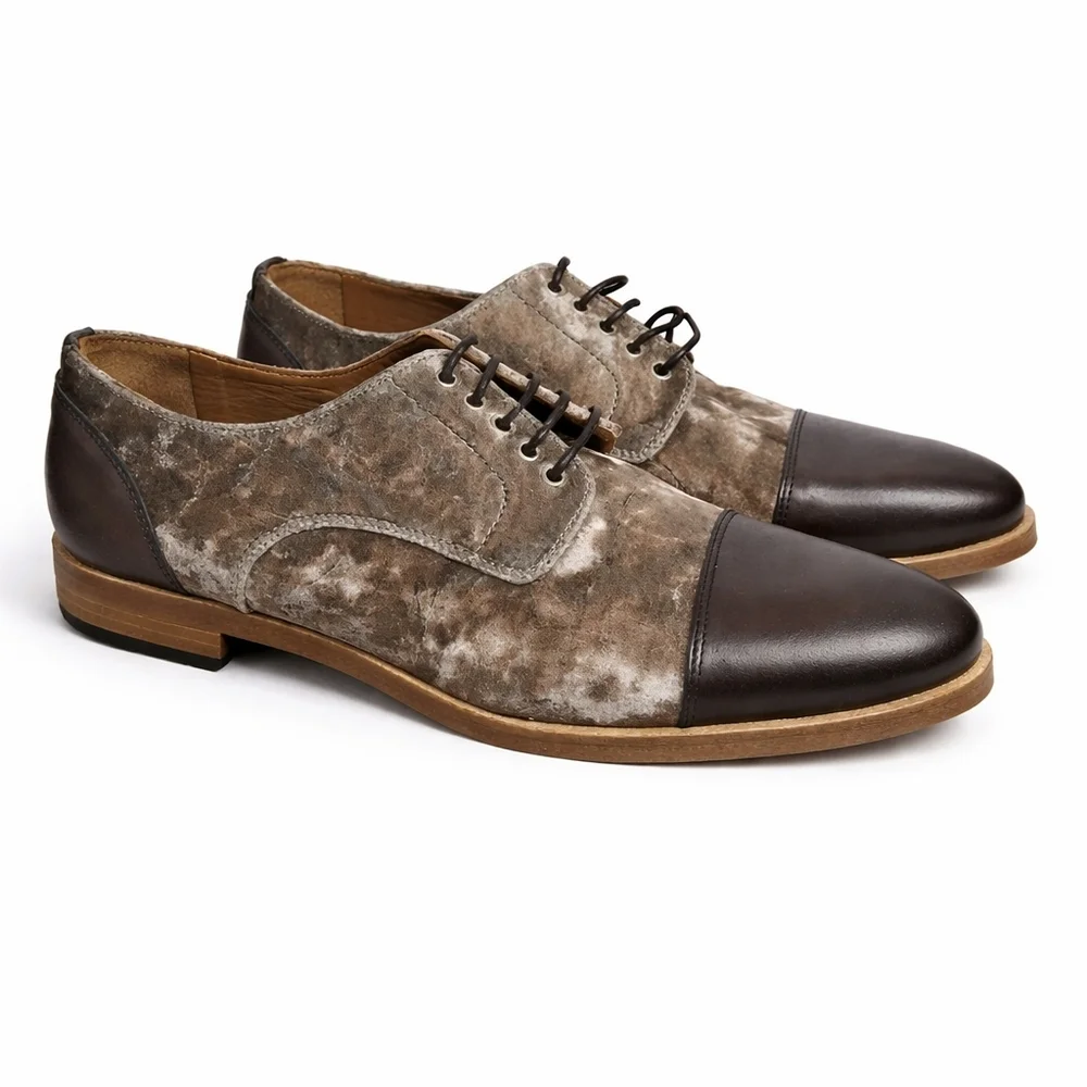 Taft Unisex Handmade Leather The Jack Tie Up Oxford M6 W8 EU39  NWOB